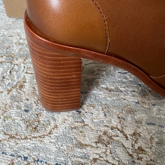 Sofft Santee Luggage Tan Leather Heeled Boots $170 - Picture 5 of 6